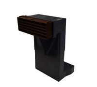 Telescopic Adjustable Underfloor Cavity Wall Vent with Brown Airbrick