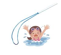 Telescopic Aluminum Rescue Pole with Body Hook for Pool Emergency Life-Saving, Reaching Struggling & Drowning Swimmers