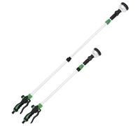 Telescopic Aluminum Spray Lance with 10 Spray Patterns Adjustable 75-110cm Length, 180 Degree Rotating Head, Adjustable Water Flow for Garden Watering, Bed, Patio