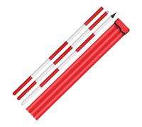 Telescopic Aluminum Survey Pole, Red and White, Adjustable Length for Accurate Measurements, Multiple Sizes Available for Surveying and Mapping Needs