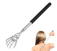 Telescopic Back Scratcher | Novelty Gifts for Men & Women | Portable Handheld Massage Stick | Small Stocking Fillers for Adults | Unusual & Funny Massager (Black)
