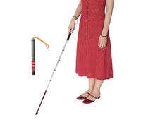 Telescopic Blind Cane with Rolling Tip - 139.5cm/55in Walking Cane Mobility Cane with Reflective Film - 8 Sections Walking Stick for the Visually Impaired and Blind(139.5cm/55in)