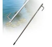 Telescopic Boat Hook Pole with 8mm Threaded Connector & Rotary Lock - 3/4/5/6 Section Telescopic, Stainless Steel, 3-9m Length | Mooring, Docking & Hanging Boat Hooks,3m