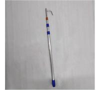 Telescopic Boat Push Pole with Metal Hook - 19.7ft/6m Telescoping Docking Rod for Boating, Water Rescue, Pushing, Pulling, and Emergency Grappling
