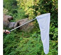 Telescopic Butterfly Net, Folding Fishing Net for Catching Insects Bugs, Stainless Steel Handle Extends from 15 Inches to 59 Inches