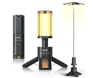 Telescopic Camping Lights Rechargeable 14000 mAh Led Multifunction Magnetic Lanterns Job Site Lighting Cordless Dimmable Camping Tent Lamp Portable Power Supply 6000LM IPX5 Waterproof
