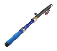 Telescopic Carbon Fibre Fishing Rod Lightweight Collapsible Travel Fishing Pole Compact Portable Design for Anglers with Aluminum Alloy Spool Smooth 5.2:1 Gear(1M Blue)