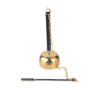 Telescopic Chime, Finger, Elegant Percussion Instrument with Retractable Design, Yoga Accessory for Meditation Buddhist Decor Home Family Spiritual Use, 1.97×1.97×9.84 Inches