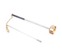 Telescopic Chime, Finger Symbol Percussion Instrument, 1.97x9.84 Inches Elegant Retractable Copper Chime, Clear Soothing Tone, Spiritual Décor Accent, Buddhist Musical Instruments for Home Family Use