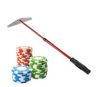 Telescopic Chip Rake - Retractable Cassino Stick, 70cm Extendable Poker Harrow Tool, Portable Table Game Reach Device, Metal Shaft Acrylic Scoop Collector | Croupier Accessory for Players & Dealers