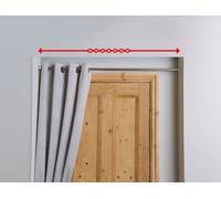 Telescopic Chrome Hanging Rail, Twist & Lock Design, Extends 70 To 115Cm, No Drilling Or Fixing Required