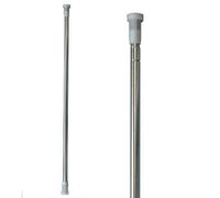 Telescopic Chrome Non Rust Shower Curtain Pole Rod Rail Track 110-200 cm