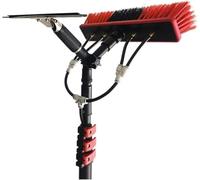 Telescopic Cleaning Brush, Multi-Purpose Water Spray Brush, Solar Panel Cleaning Equipment, Telescopic Hydrocleaner, 3.6m-10.8m, Roof Cleaning Tools Window Cleaner Kit(30FT/9M)