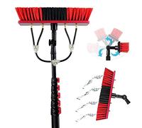 Telescopic Cleaning Brush,Multi-purpose Water Spray Brush,Solar Panel Cleaning Equipment,Telescopic Hydrocleaner,3.6m-10.8m,Roof Cleaning Tools Window Cleaner Kit,30ft/9m