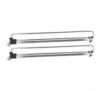 Telescopic Clothes Rod, 2Pcs Retractable Pull-Out Hanger for Closets Adjustable Wardrobe Organizer Rail Extendable Hanging Bar Space Saving Hardware(450mm)