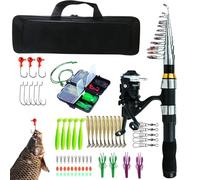 Telescopic Combo, Protective Case Included, Smooth Reel System, Multipurpose Travel Equipment, Saltwater & Fresh Water Kit | for