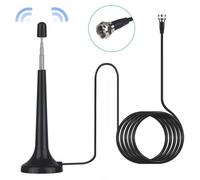 Telescopic Dab Fm Radio Aerial 3 Adapter Hifi System Indoor 3M Radio Antenna