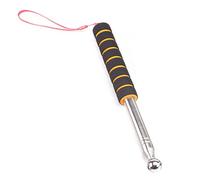 Telescopic Detection Hammer for Hollowing Drum and Tile Inspection, Stainless Steel Adjustable Rod with Sponge Grip, Manual Testing Tool for Wall and Floor Decoration Assessment (Orange)