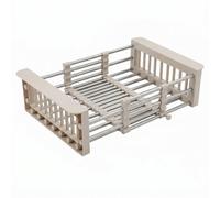 Telescopic Dish Drainer Rea P14487B Beige 9X47X22,5Cm