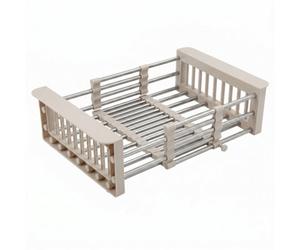 Telescopic Dish Drainer Rea P14487B Beige 9X47X22,5Cm