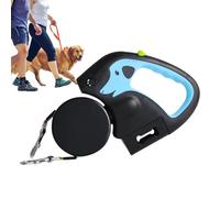 Telescopic Dog - Retractable 3 Meter Pet with Automatic Ends Dog | Wear-Resistant Dog Lead with Light, LED Lightweight Dog Cord for Walking, Jogging, Park, 6.5x1.5x4.8 Inches