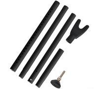 Telescopic Door Security Bar 19-52in Anti-Theft(Black) | Extends 19-52in, fits most doors, no tools needed, telescopic pin lock, quick deploy
