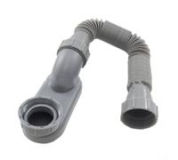 Telescopic Drain Pipe for Bathroom Sink Shower Bath - Flexible Plastic Waste Tube Extension Kit Adjustable Length Plumbing Accessory