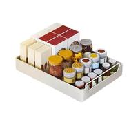 Telescopic Drawer nizer 43x30x7 cm Expandable Metal Storage Shelf with Handle Kitchen Cabinet Drawer Adhesive Tape Holder Closet Storage Solution