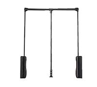 Telescopic Drop-Down Wardrobe Rails, Aluminum Lifting System for Space-Saving Closet Organization and Heavy-Duty Storage