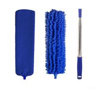 Telescopic Duster Extendable Web Remover with Washable Microfibre Head and Crevice Brush for Ceiling, Walls, Corners | Lightweight Dusting Mop for(5)