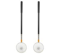 Telescopic Egg Collecting Basket 2pcs Stainless Steel Black