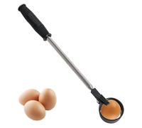 Telescopic Egg Picker, Adjustable Length Nut Gatherer Rod, Rustproof Shaft Feature with Spring Release Tips, Portable Chicken Harvest Helper, Locking Segment Style Builds, Collection Gear for Poultry