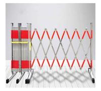 Telescopic Expandable Metal Barricade - Retractable Traffic Barrier Fence for Road Closures & Construction Safety - Portable Scissor Gate 1.5x8m for Easy Setup