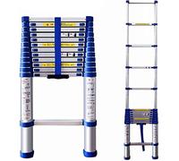 Telescopic Extension Ladder 8.5-20ft for Hedge Cutting & Camping Collapsible Rooftop Ladder Lightweight & Portable Perfect for Outdoor & Home Use (Size: 2.2m/7.2ft)