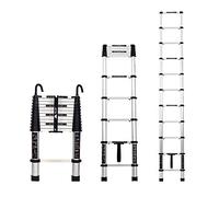 Telescopic Extension Ladder with One-Click Recycling & Detachable Hook for Household and Professional Use