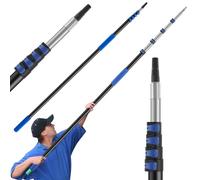 Telescopic Extension Pole, 6-24ft Multi-Purpose Telescopic Pole, Gutter Cleaning Pole, Extension Pole for Painting, Telescopic Window Cleaning Poles, Lightweight Aluminum Telescopic Pole