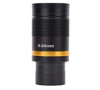 Telescopic Eyepiece 8mm to 24mm Continuous Zoom All Metal Telescope Eyepiece with Green Film for Astronomy Stargazing Moon and Planet Observation
