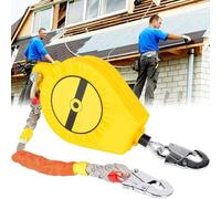 Telescopic Fall Protection Kit, 3m to 50m Steel Cable Safety Device for Roofing, Heights, Climbing & Elevators - Essential Safety Gear for Work at Heights