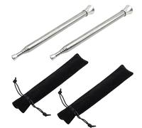 Telescopic Fire Blower Tubes, 625mm Lightweight Stainless Steel Fire Starter Tube, Suitable for Camping, Campers & Outdoor Enthusiasts(2 x Fire Blower Tubes + 2 x storage bag)
