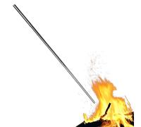 Telescopic Fire Starter - Tiny Blow Pipe, Retractable Ignition Stick | Portable Bellows Tool, Ferro Rod Stainless Combo Handy Outdoor Fire Lighting System, Bushcraft, Backpacking Stove Prep Kit