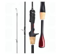 Telescopic Fishing Pole Ultra Light Carbon Fiber Lure Fishing Rod Tool for Carp Bass Trout(Red Casting,1.5m)
