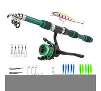 Telescopic Fishing Rod 1.8m Kids | Bambinis First Fishing Kit, Light Stone Spider Rod, Complete Beginner Equipment | Portable Set Outdoor Activities Kids in the Family