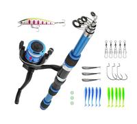 Telescopic Fishing Rod 1.8m Kids | Bambinis First Fishing Kit, Light Stone Spider Rod, Complete Beginner Equipment | Portable Set Outdoor Activities Kids in the Family