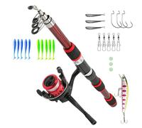 Telescopic Fishing Rod 1.8m Kids | Bambinis First Fishing Kit, Light Stone Spider Rod, Complete Beginner Equipment | Portable Set Outdoor Activities Kids in the Family
