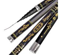 Telescopic Fishing Rod, 8-16M Carbon Fiber Fishing Pole Short-jointed Long-pole Design, Bait Spreader Pole For Carp, Travel, Freshwater, Saltwater(11m)