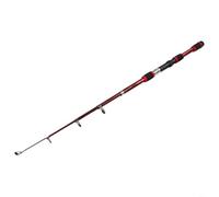 Telescopic Fishing Rod and Reel with Carbon Fiber Construction, Camouflage Design, and Ultralight Travel Portability for Carp and String Hook Fishing Methods, 1.8m/5.9ft(Red)