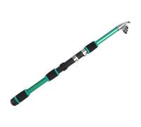 Telescopic Fishing Rod and Reel with Carbon Fiber Construction, Camouflage Design, and Ultralight Travel Portability for Carp and String Hook Fishing Methods, 1.8m/5.9ft(Green)