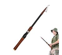 Telescopic Fishing Rod | Baitcasting Rod Fishing Gear | Folding Telescopic Pole, Sensitive Response For Reservoirs, Streams