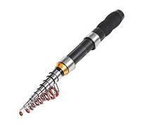 Telescopic Fishing Rod Carbon Fiber Mini Portable Retractable Lightweight Spinning Pole 2.1m for Sea Carp Fishing