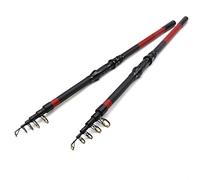 Telescopic Fishing Rod Combos 2 PCS Fishing Rod, Carbon Fiber Carp Spinning Rod Portable Telescopic Sea Fishing Rod For Fresh Salt Water Rocky Rod Support Boat Portable Fishing Rods Outdoor